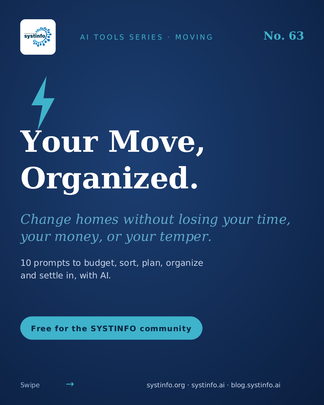 Your Move, Organized